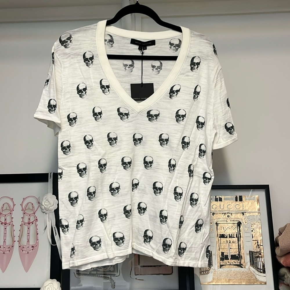 Skull cashmere tshirt